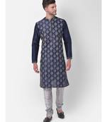 DEYANN Ethnic Motif Printed Kurta Churidar Set