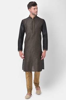 DEYANN Ethnic Motif Printed Kurta Churidar Set