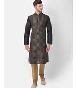 DEYANN Ethnic Motif Printed Kurta Churidar Set