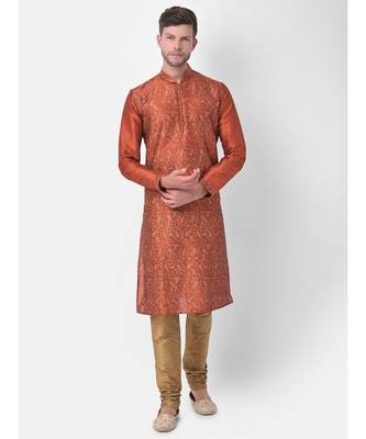 DEYANN Ethnic Motif Printed Kurta Churidar Set 1