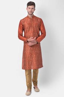 DEYANN Ethnic Motif Printed Kurta Churidar Set