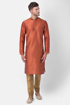 DEYANN Ethnic Motif Printed Kurta Churidar Set