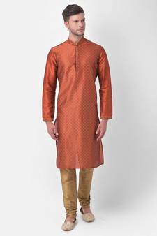 DEYANN Ethnic Motif Printed Kurta Churidar Set