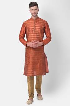 DEYANN Ethnic Motif Printed Kurta Churidar Set