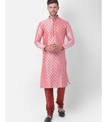 DEYANN Ethnic Motif Printed Kurta Churidar Set