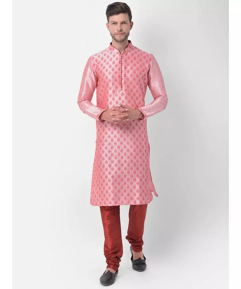 DEYANN Ethnic Motif Printed Kurta Churidar Set