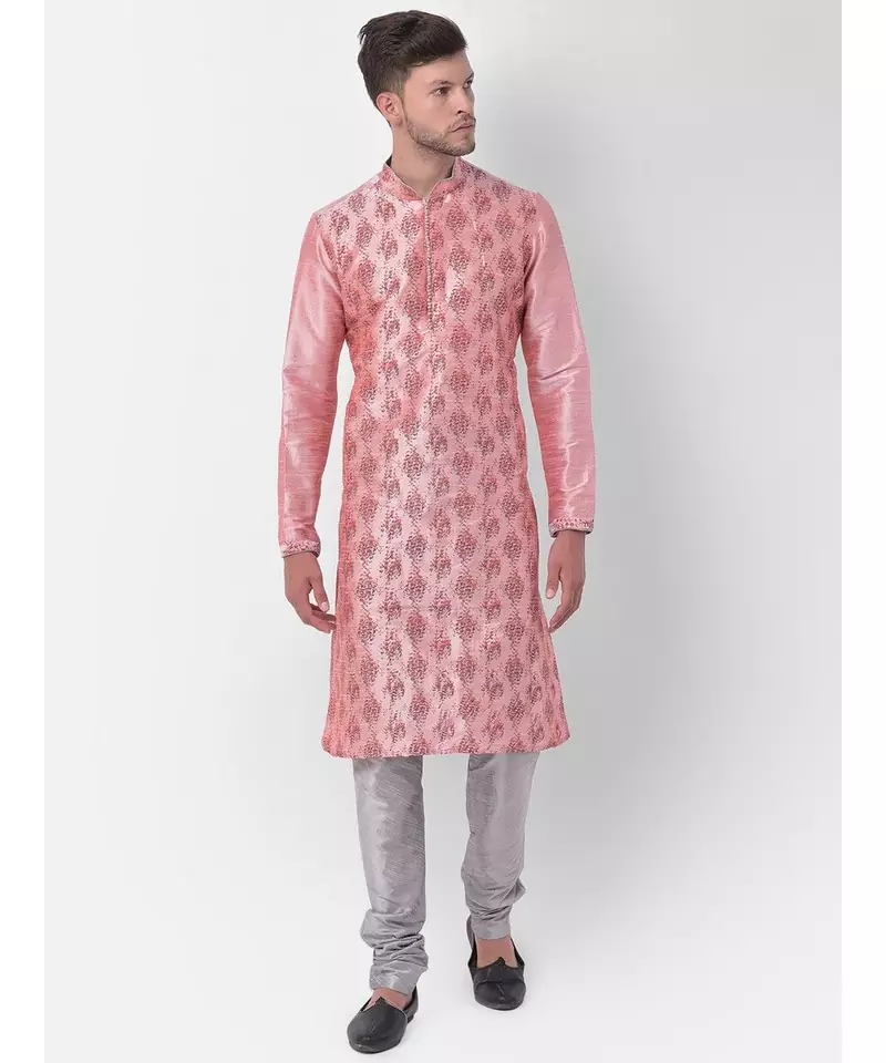 DEYANN Ethnic Motif Printed Kurta Churidar Set