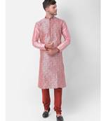 DEYANN Ethnic Motif Printed Kurta Churidar Set