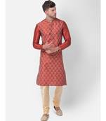 DEYANN Ethnic Motif Printed Kurta Churidar Set