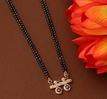 Black diamond mangalsutra 1