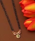 Multicolor diamond mangalsutra