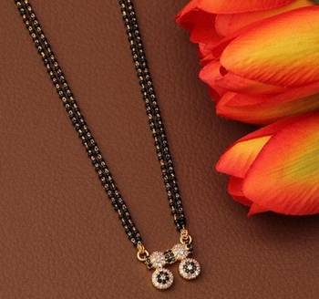 Black diamond mangalsutra 1
