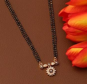 Black diamond mangalsutra 1