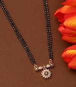 Black diamond mangalsutra