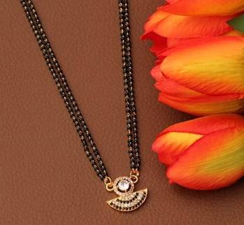 Black diamond mangalsutra 1