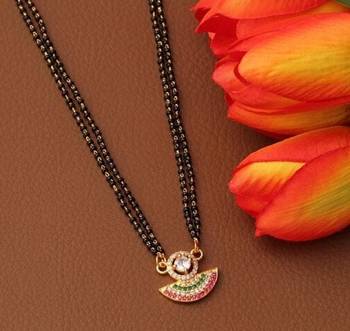 Multicolor diamond mangalsutra 1