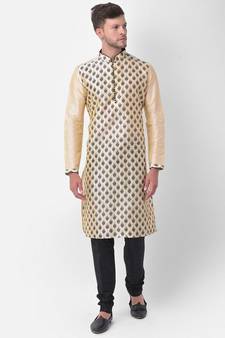 DEYANN Ethnic Motif Printed Kurta Churidar Set