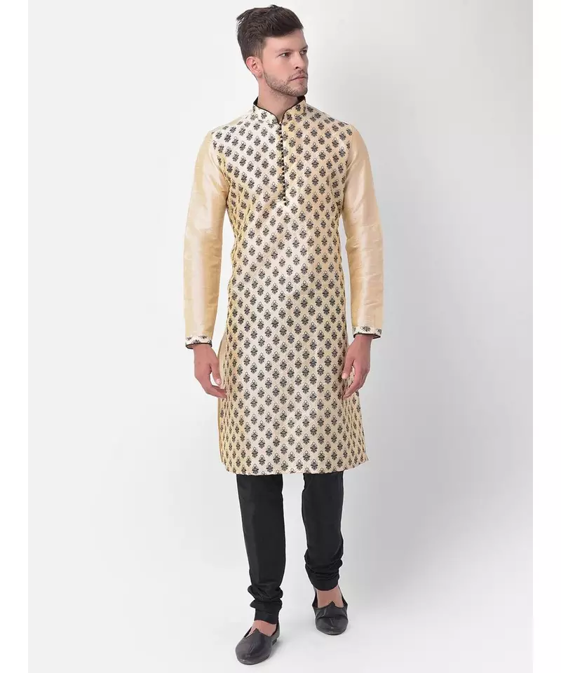DEYANN Ethnic Motif Printed Kurta Churidar Set