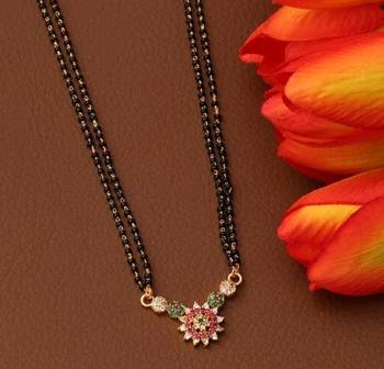 Multicolor diamond mangalsutra 1