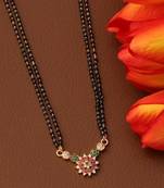 Multicolor diamond mangalsutra