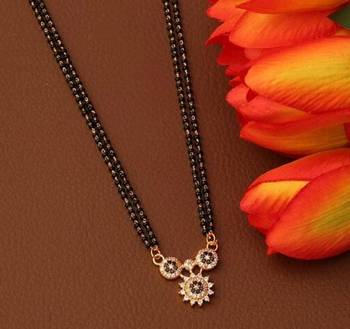Black diamond mangalsutra 1