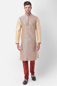 DEYANN Ethnic Motif Printed Kurta Churidar Set