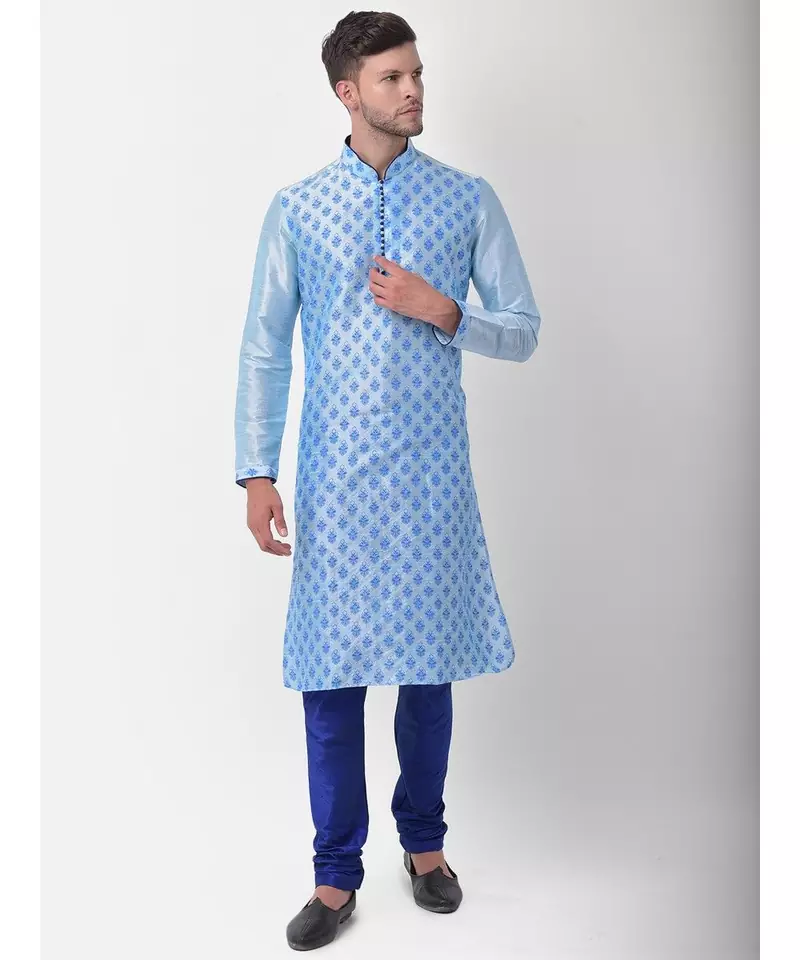 DEYANN Ethnic Motif Printed Kurta Churidar Set