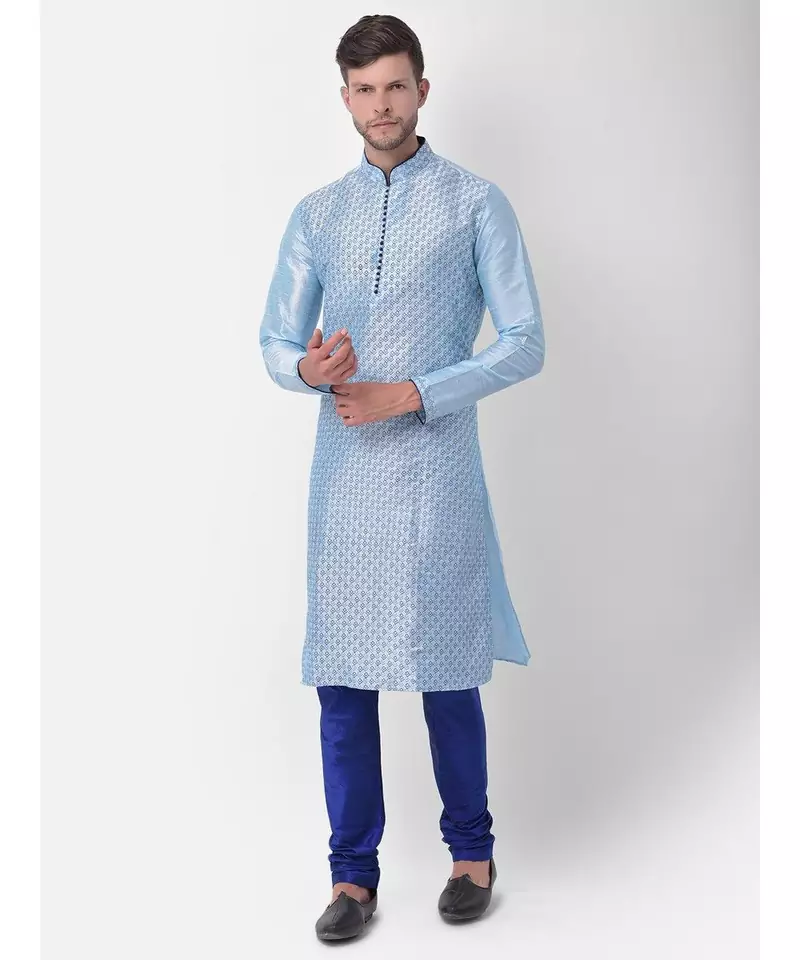 DEYANN Ethnic Motif Printed Kurta Churidar Set