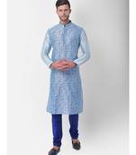 DEYANN Ethnic Motif Printed Kurta Churidar Set