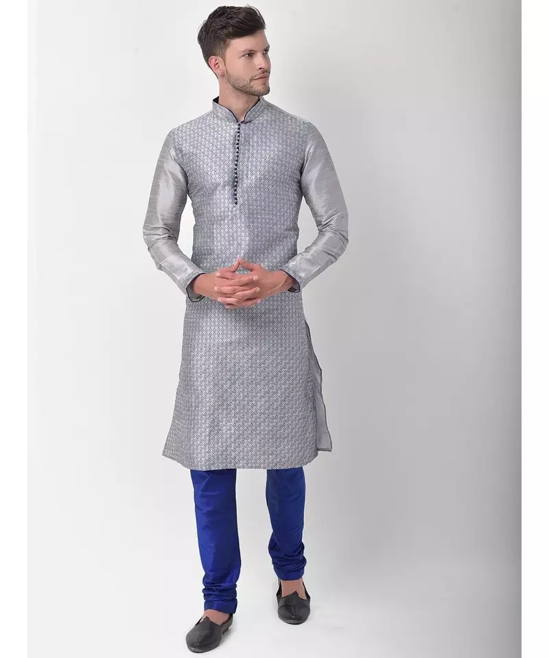 DEYANN Ethnic Motif Printed Kurta Churidar Set