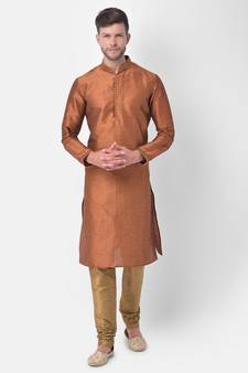 DEYANN Ethnic Motif Printed Kurta Churidar Set