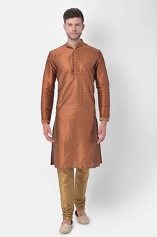DEYANN Ethnic Motif Printed Kurta Churidar Set