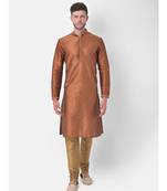 DEYANN Ethnic Motif Printed Kurta Churidar Set