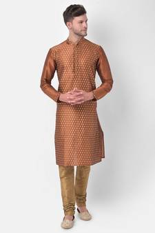 DEYANN Ethnic Motif Printed Kurta Churidar Set