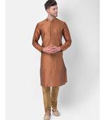 DEYANN Ethnic Motif Printed Kurta Churidar Set