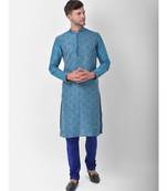 DEYANN Ethnic Motif Printed Kurta Churidar Set