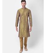 DEYANN Ethnic Motif Printed Kurta Churidar Set