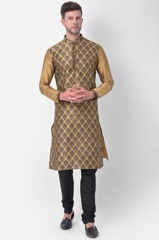 DEYANN Ethnic Motif Printed Kurta Churidar Set