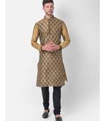 DEYANN Ethnic Motif Printed Kurta Churidar Set