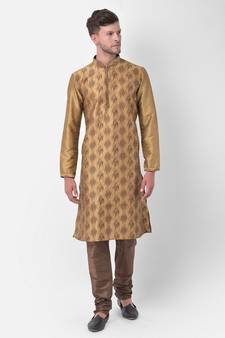 DEYANN Ethnic Motif Printed Kurta Churidar Set