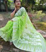 Soft Dhakai Jamdani Saree