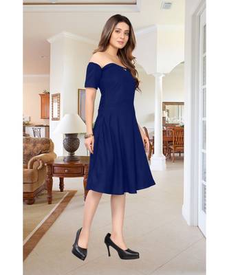 CLOTH BOOST Presenting Rayon printed Half Sleeve Blue Kurti 4