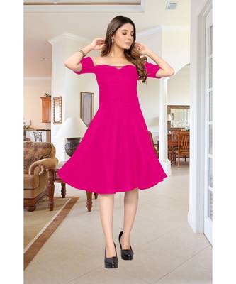 CLOTH BOOST Presenting Rayon printed Half Sleeve Pink Kurti 3