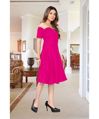 CLOTH BOOST Presenting Rayon printed Half Sleeve Pink Kurti 4