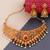 Silver Shine Gold Plated Traditional Latest Designe Choker Bridal Jewellery Set For Women Girls