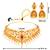 Silver Shine Gold Plated Traditional Latest Designe Choker Bridal Jewellery Set For Women Girls