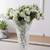 Set of 2 Realistic Charm White Tulip Flower stick