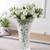 Set of 2 Realistic Charm White Tulip Flower stick