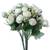 Set of 2 Realistic Charm White Tulip Flower stick