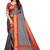 Kimisha Women's Grey Silk Saree With Blouse Piece